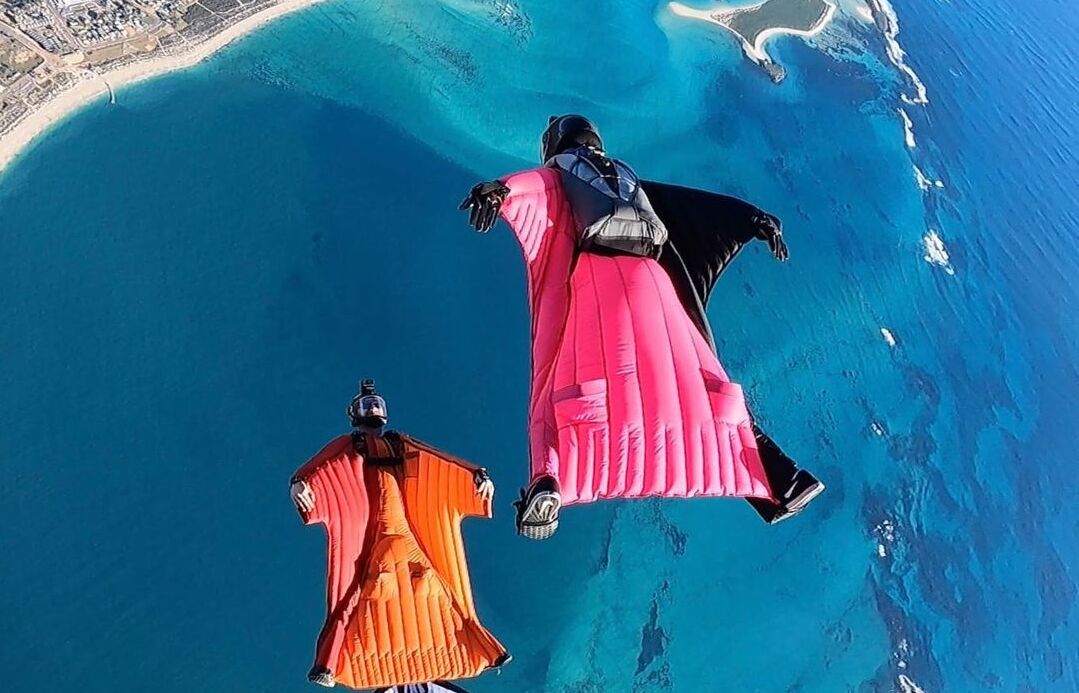 Emma Jaber wingsuit